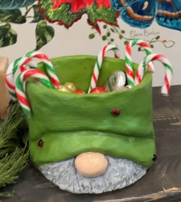 Gnome Head Decorative Planter