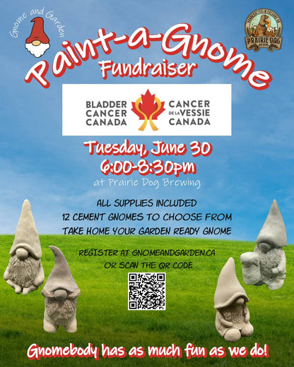 Paint-a-Gnome Fundraiser for Bladder Cancer Canada