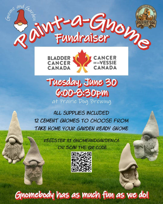 Paint-a-Gnome Fundraiser for Bladder Cancer Canada