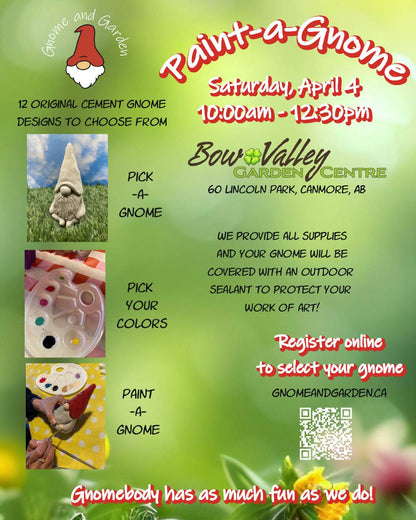 Paint-a-Gnome at Bow Valley Garden Centre - April 4