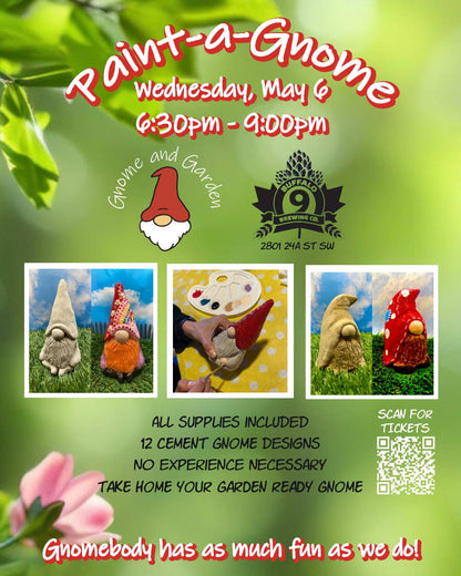 Paint-a-Gnome at Buffalo 9 Brewing - May 6