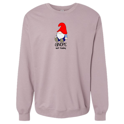 Gnope Not Today Gnome Sweatshirt