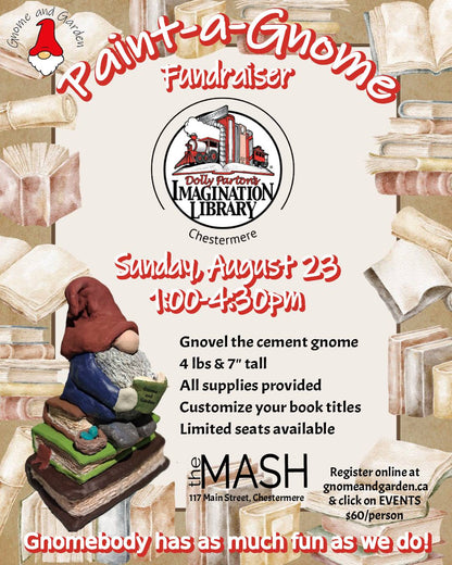 Imagination Library Fundraiser in Chestermere featuring Gnovel the Gnome