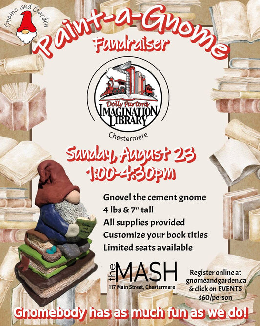 Imagination Library Fundraiser in Chestermere featuring Gnovel the Gnome
