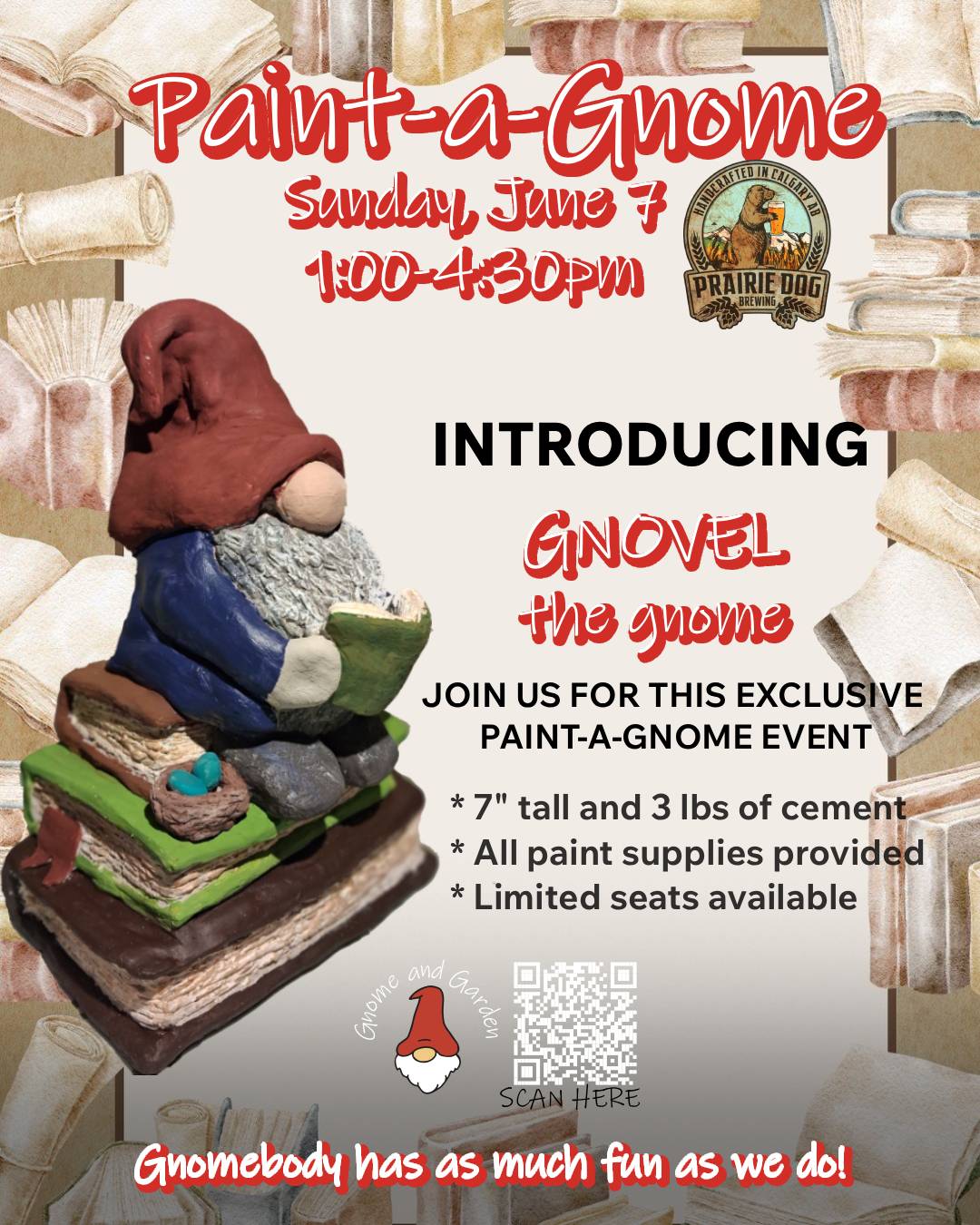 Paint-a-Gnome GNOVEL Event - Prairie Dog Brewing - June 7