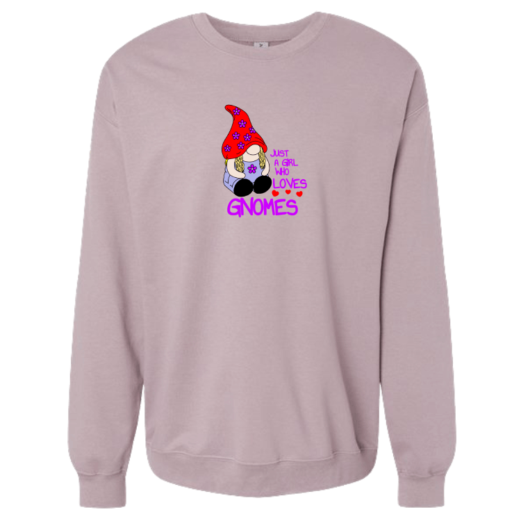 Just a Girl Who Loves Gnomes Sweatshirt