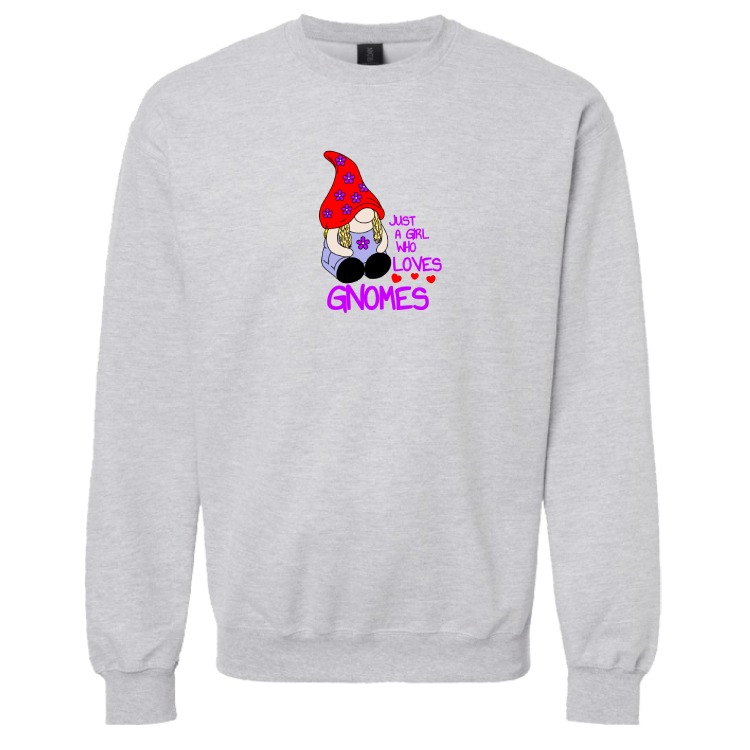 Just a Girl Who Loves Gnomes Sweatshirt