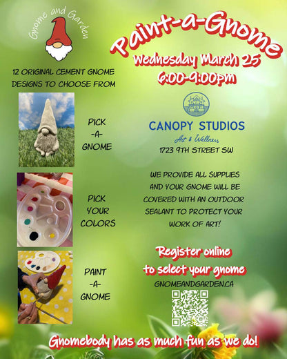 Paint-a-Gnome at Canopy Art and Wellness - March 25
