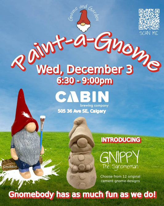Paint-a-Gnome at Cabin Brewing