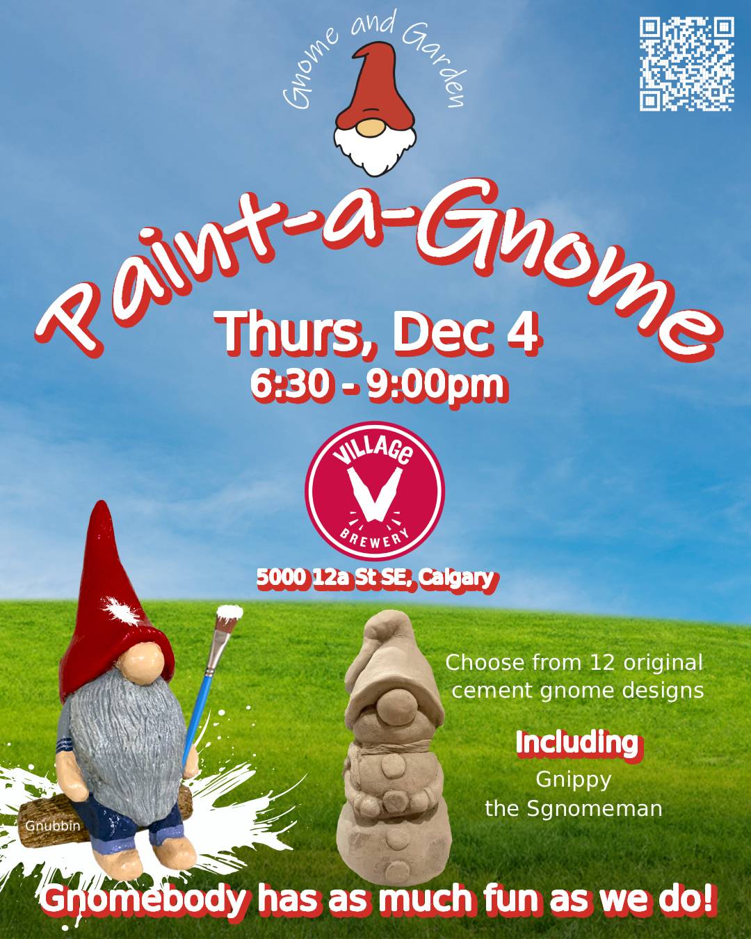 Paint-a-Gnome at Village Brewery