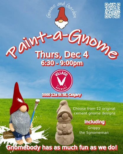 Paint-a-Gnome at Village Brewery