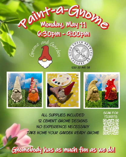 Paint-a-Gnome at Good Cheer Brewing - May 11