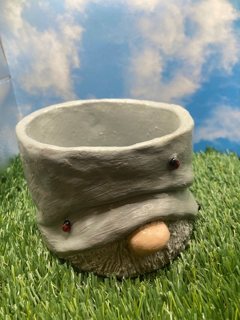 Gnome Head Decorative Planter