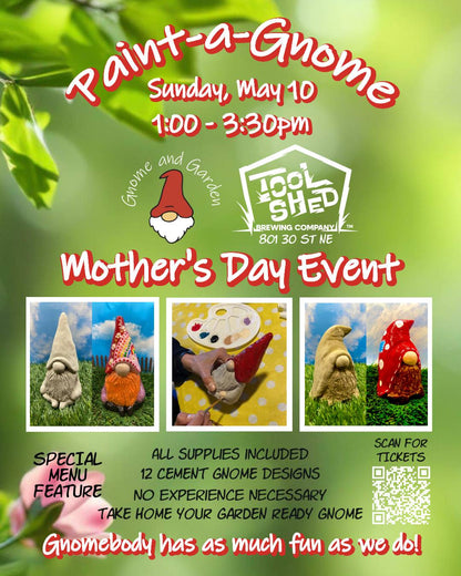 Paint-a-Gnome at Tool Shed Brewing - May 10