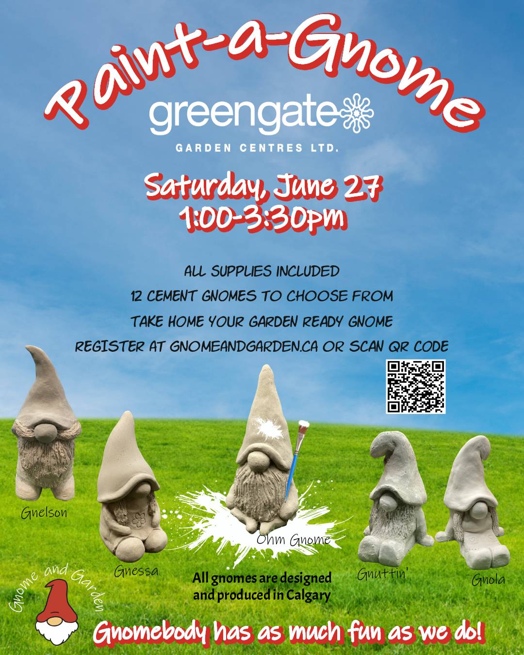 Paint-a-Gnome at greengate Garden Centres - June 27