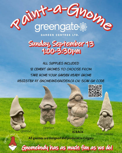 Paint-a-Gnome at greengate Garden Centres - Sept 13